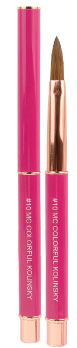 Colorful Pincel acrilico #10 little rosa